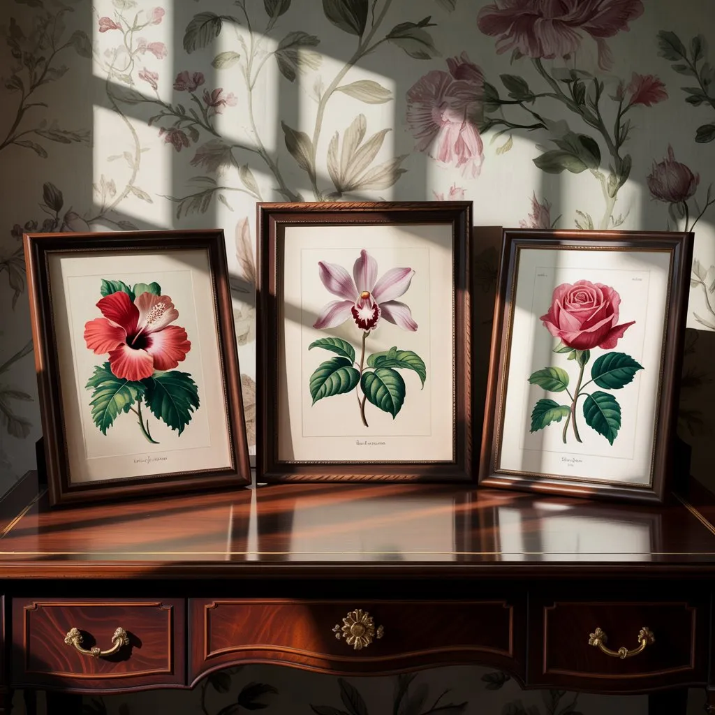 Botanical Prints in Frame