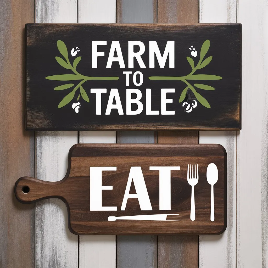 Wooden Signs for Farmhouse Wall Decor