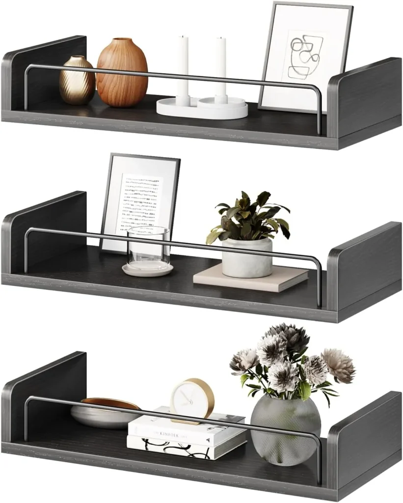 Leadpro Set of 3 Floating Shelves (Black)